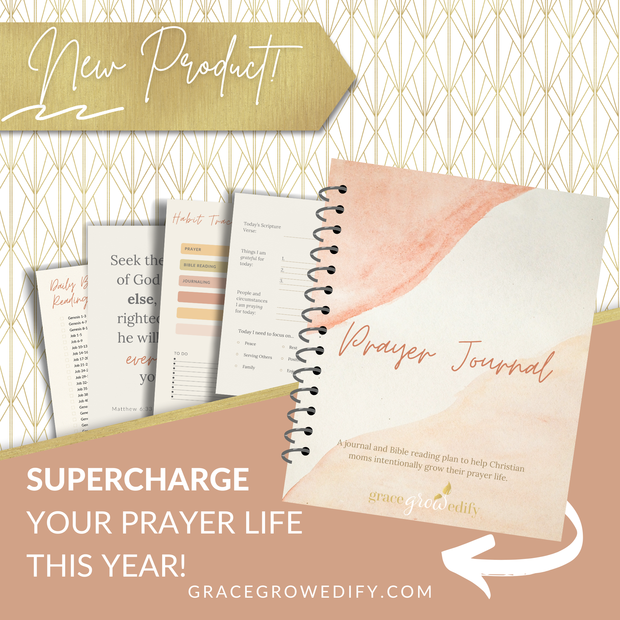 Prayer Journal for Christian Moms