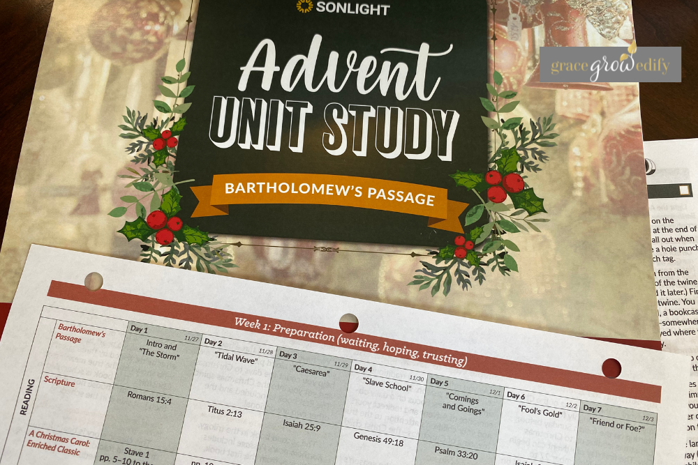 Advent Unit Study Schedule