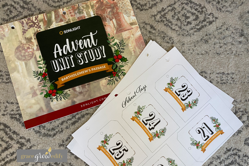 Advent Unit Study Advent Tags
